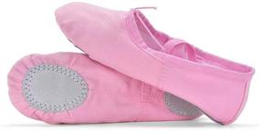 img 3 attached to 🩰 Yeren Ballet Shoes: Comfy Canvas Dance Shoes for Girls' Ballet and Yoga Practice