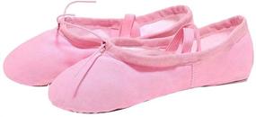 img 4 attached to 🩰 Yeren Ballet Shoes: Comfy Canvas Dance Shoes for Girls' Ballet and Yoga Practice