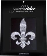 sparkle rider fleur rhinestone stickers logo