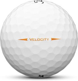 img 1 attached to 🏌️ Enhanced Visibility for Your Golf Game: Titleist Velocity Visi Golf Ball for Men – White, One Size