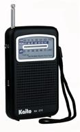 📻 радиоприемник kaito ka210 pocket am/fm noaa weather: надежное черное портативное устройство. логотип