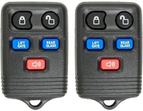 img 4 attached to 🔑 2 PACK Keyless2Go Replacement Car Key Fob for 2003-2007 Lincoln Navigator FCC CWTWB1U551