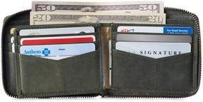 img 2 attached to 👝 Alpine Swiss Hampton Collection: Stylish Men's Accessories, Wallets, Card Cases & Money Organizers with Zipper