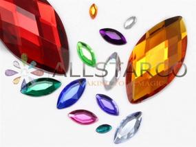 img 1 attached to 8X4Mm Assorted Colors Navette Jewels