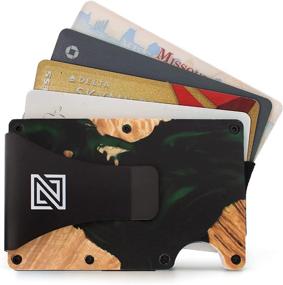 img 1 attached to 💼 OOZE Slim Wood Resin Wallet Money: Stylish and Functional Accessory!