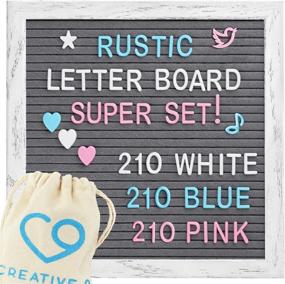 img 4 attached to 📝 Felt Letter Board Pouches Letters: Stylish & Functional Storage Solution