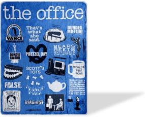 img 4 attached to 📺 The Office Iconography Fleece Blanket: Cozy 45 x 60-Inch Soft Throw Blanket Exploring Iconic Office Moments