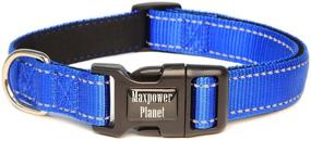 img 4 attached to Maxpower Planet Reflective Dog Collar: Breathable, Soft Padded & Adjustable for Small, Medium, and Large Dogs - Ensuring Ultimate Comfort and Safety