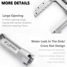 img 1 attached to 🛁 Lightweight Aluminum Adjustable Ultra Thin Bathroom Accessories