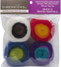 img 2 attached to 🧶 Felt Craft Felting Roving Rolls, 2oz 4ct for Dimensional Applications