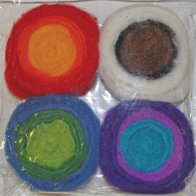 img 1 attached to 🧶 Felt Craft Felting Roving Rolls, 2oz 4ct for Dimensional Applications