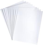 📄 hygloss products velour paper: premium soft paper with print compatibility – 10 pack, 8-1/2 x 11 inches, white logo