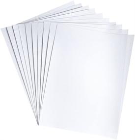 img 2 attached to 📄 Hygloss Products Velour Paper: Premium Soft Paper with Print Compatibility – 10 Pack, 8-1/2 x 11 Inches, White