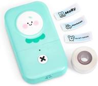 phomemo d30 label maker - 2021 cute baby shape design | 12mm white thermal label maker tape bluetooth label makers | mint green logo