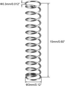 img 2 attached to Uxcell Diameter Stainless Extended Compressed Power Transmission Products for Springs