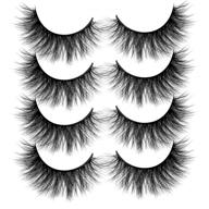 👁️ enhance your look with alicrown faux mink lashes pack - 3d volume, natural fluffy wispies, cross false eyelashes logo