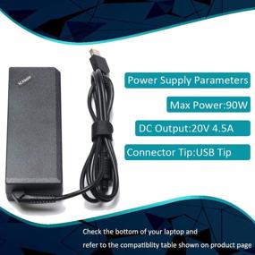img 3 attached to AC Adapter-Charger 90W 20V 4.5A for Lenovo Ideapad S210, S215, U330, U330p, U430, U430p, U530, Z410, Z510; Thinkpad L440, L540, T440, T440p, T440s, T540p; Essential G500, G505s, G510