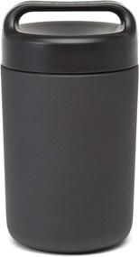 img 4 attached to 🥣 Goodful Vacuum Insulated Food Jar with Handle Lid, Stainless Steel Thermos, Lunch Container, 16 Oz, Gray