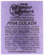 🍍 wonder wafers 50ct. individually wrapped air fresheners with pina colada fragrance - boosts your space's atmosphere logo