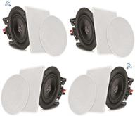 🔊 pyle 8-inch bluetooth flush mount - in-wall in-ceiling 2-way speaker system with quick connections, changeable round/square grill, polypropylene cone & tweeter, stereo sound, 4-ch amplifier, 250w - pdicbt286 logo