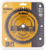 🔪 dewalt dwa171460 7-1/4-inch 60-tooth circular saw blade: optimal precision & efficiency logo