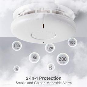 img 1 attached to Monoxide Detector Hardwired Function Standards Safety & Security