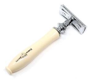 img 2 attached to 💎 Exquisite Edwin Jagger Chatsworth Imitation Ivory Traditional Safety Razor: A Timeless Grooming Essential