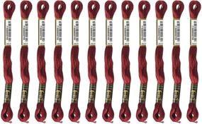 img 1 attached to 🧵 Anchor Six Strand Embroidery Floss 8.75 Yards - Burgundy Medium Dark (12 per Box): Premium Quality Thread for Beautiful Embroidery Projects