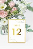 🌟 exquisite gold table numbers for wedding reception - set of 1-25 with head table design - double sided 4x6 wedding table numbers in elegant gold logo