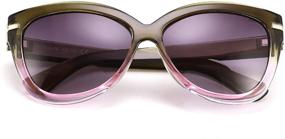 img 4 attached to 😎 Stylish Bifocal Reading Sunglasses for Women - Retro Cat Eye Sunreader by FEISEDY B2556