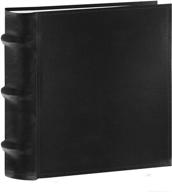 📷 pioneer photo albums 100-pocket european bonded leather photo album for 4 by 6-inch prints, black: preserve your precious moments with style logo