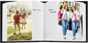 img 2 attached to 📷 Pioneer Photo Albums 100-Pocket European Bonded Leather Photo Album for 4 by 6-Inch Prints, Black: Preserve Your Precious Moments with Style