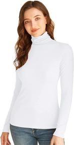 img 4 attached to Zoviee Turtleneck Sleeve Lightweight Shirts