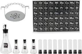 img 2 attached to Enhance Your Culinary Experiments with Wink Chemist's Spice Rack: 14 Piece Chemistry Spice Rack Set