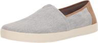 👞 toms avalon canvas slubby textile men's loafers & slip-ons: comfort and style combined! logo