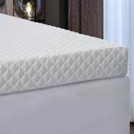 🛏️ enhance your sleep quality with the 2 inch gel memory foam mattress topper - king size, pressure relief & cooling bed topper (removable & washable cover included) логотип