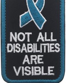 img 1 attached to 🐾 Service Dog PTSD Patches: Supporting Invisible Disabilities - EMS Medic Paramedic Inspired, Psychiatric Emblem Embroidered Fastener for Vests/Harnesses