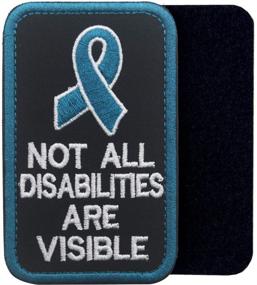 img 2 attached to 🐾 Service Dog PTSD Patches: Supporting Invisible Disabilities - EMS Medic Paramedic Inspired, Psychiatric Emblem Embroidered Fastener for Vests/Harnesses