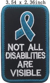 img 3 attached to 🐾 Service Dog PTSD Patches: Supporting Invisible Disabilities - EMS Medic Paramedic Inspired, Psychiatric Emblem Embroidered Fastener for Vests/Harnesses