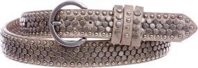 img 2 attached to Womens Riveted Circle Studded Leather