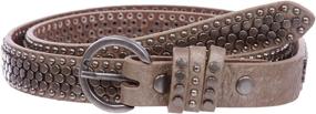 img 1 attached to Womens Riveted Circle Studded Leather