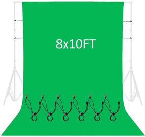 img 4 attached to 📸 CIPAZEE 8x10FT Green Screen Backdrop: Perfect Greenscreen Background for Photography, Video Recording, and Photoshoots