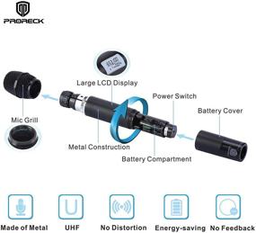 img 1 attached to 🎤 PRORECK MX66 6-канальная беспроводная микросистема UHF с 6 ручными микрофонами для караоке на вечеринках, свадьбах, в церквях, на конференциях и во время выступлений.