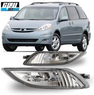 cpw compatible with 2006-2010 toyota sienna led fog lights pair + wiring + switch kit logo