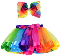 vibrant bgfks rainbow hairbow lining for girls' clothing - irresistible colorful layers! logo