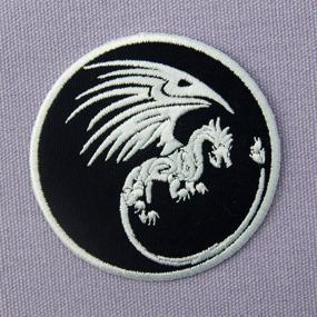 img 1 attached to Emblem of Power and Might: Dragon 🐉 Symbols Patch for Iron On or Sew On