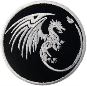 img 3 attached to Emblem of Power and Might: Dragon 🐉 Symbols Patch for Iron On or Sew On