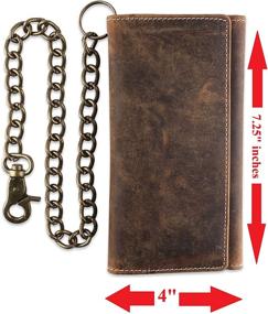 img 2 attached to Blocking Tri Fold Cowhide Leather Wallet Men's Accessories for Wallets, Card Cases & Money Organizers