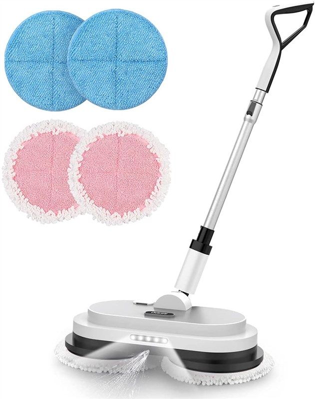 Cordless Electric Mop, Electric Spin Mop, Powerful Floor Cleaner, Polisher for Hardwood, Tile Floors, Quiet Cleaning & WaxingExtendable Mop, Size: 34