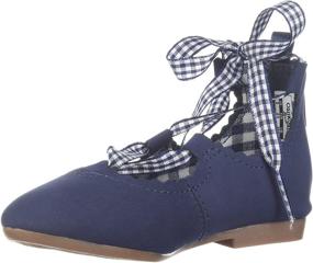 img 4 attached to 👟 OshKosh BGosh Bianca Lace Up Shoes for Toddler Girls - Enhanced SEO